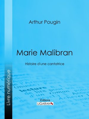 cover image of Marie Malibran